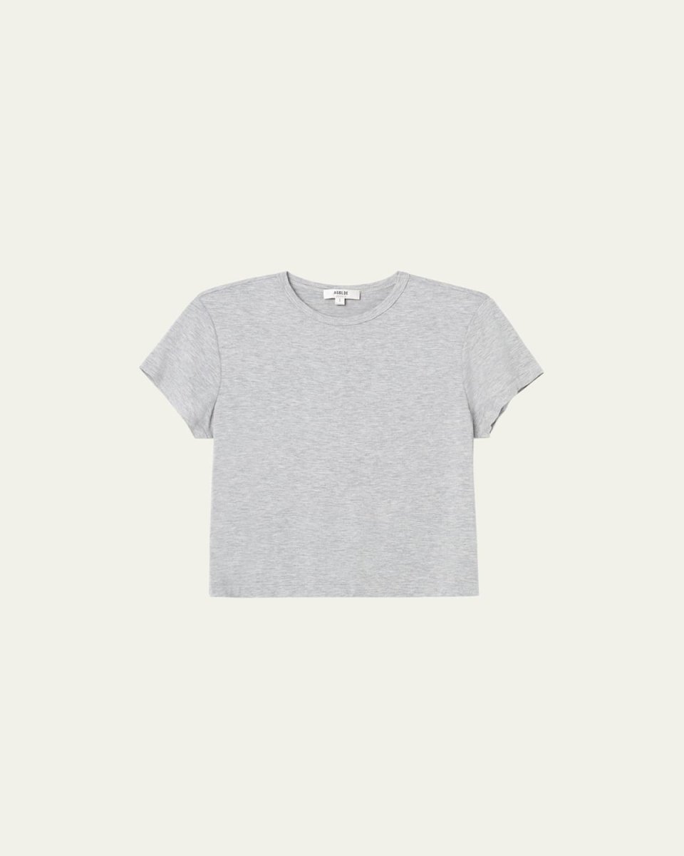 Adine Cropped Cotton Crewneck T