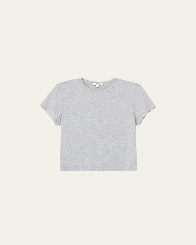 Adine Cropped Cotton Crewneck T