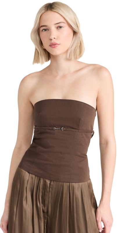 Lioness Allure Strapless Top Chocolate