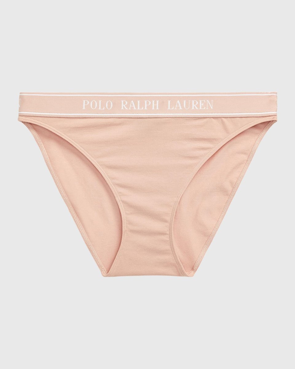 Ribbed Logo Bikini Briefs