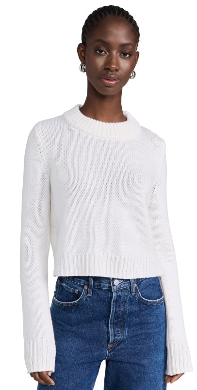 La Ligne Solid Mini Marin Sweater Cream