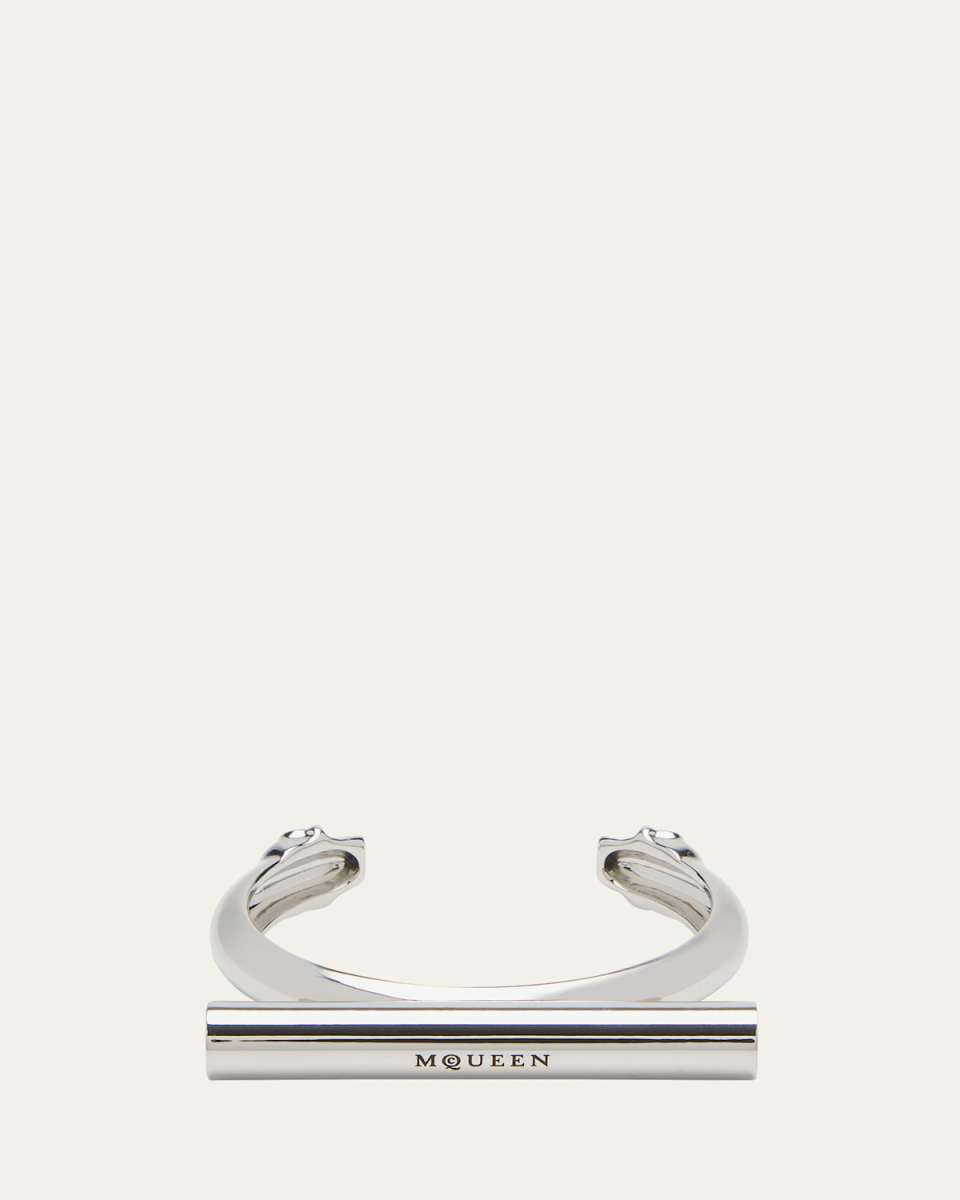 Sculptural Logo Cuff Bracelet
