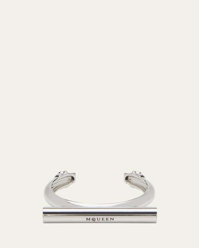 Sculptural Logo Cuff Bracelet