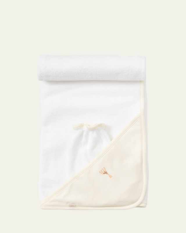 Sophie La Girafe Hooded Towel & Mitt Set