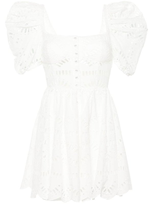 Ayiak broderie-anglaise mini dress
