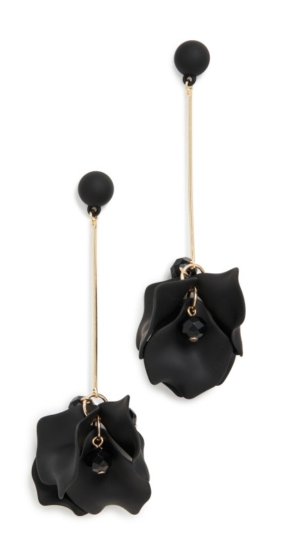 SHASHI Petunia Earrings Noir