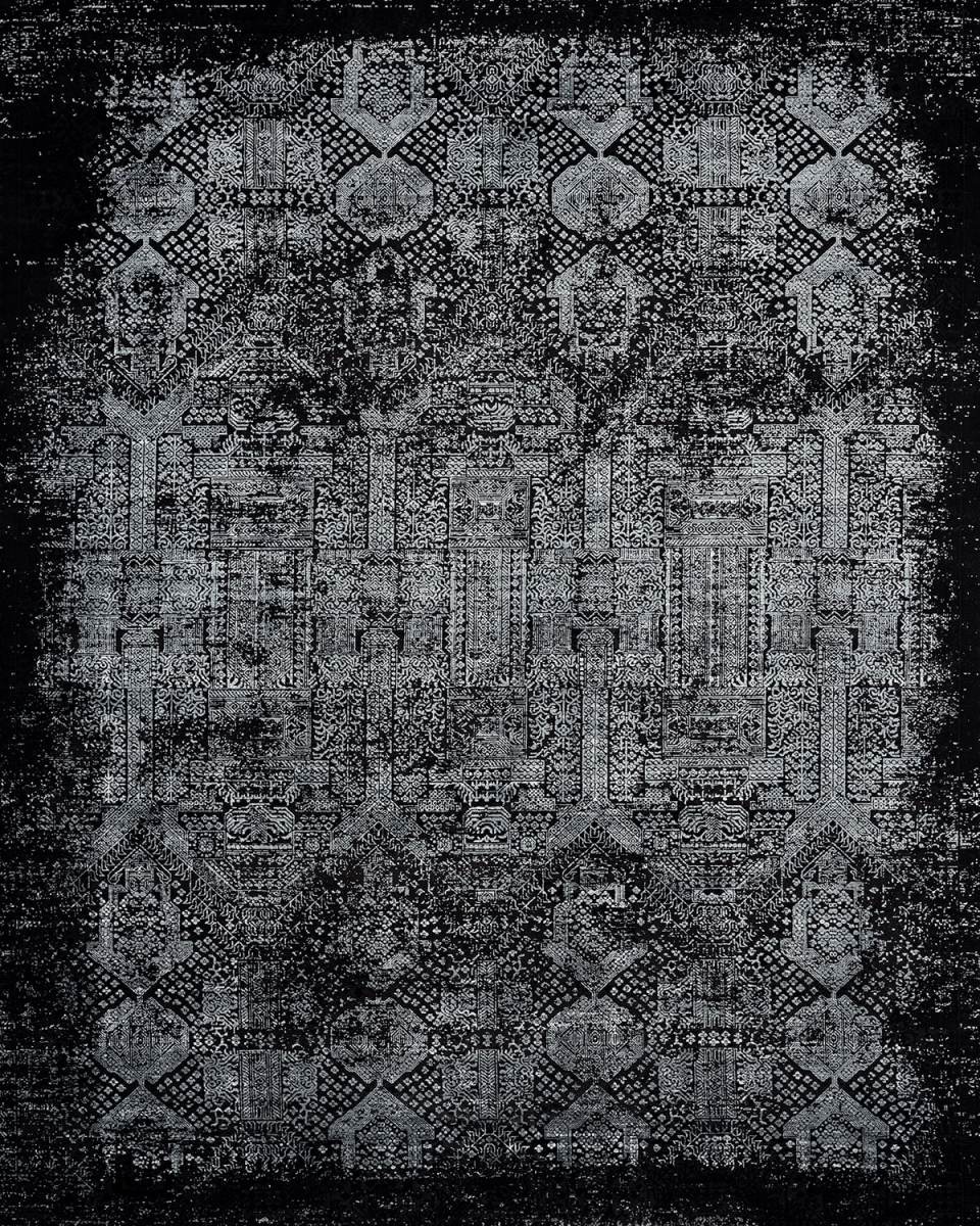 Dark Night Power-Loomed Area Rug, 8' x 10'