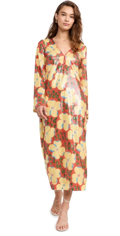 RHODE Terry Dress Scarlet Martinique Mini