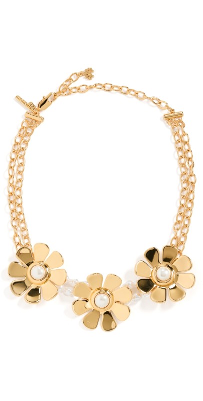 Lele Sadoughi Daisy Choker Necklace Gold