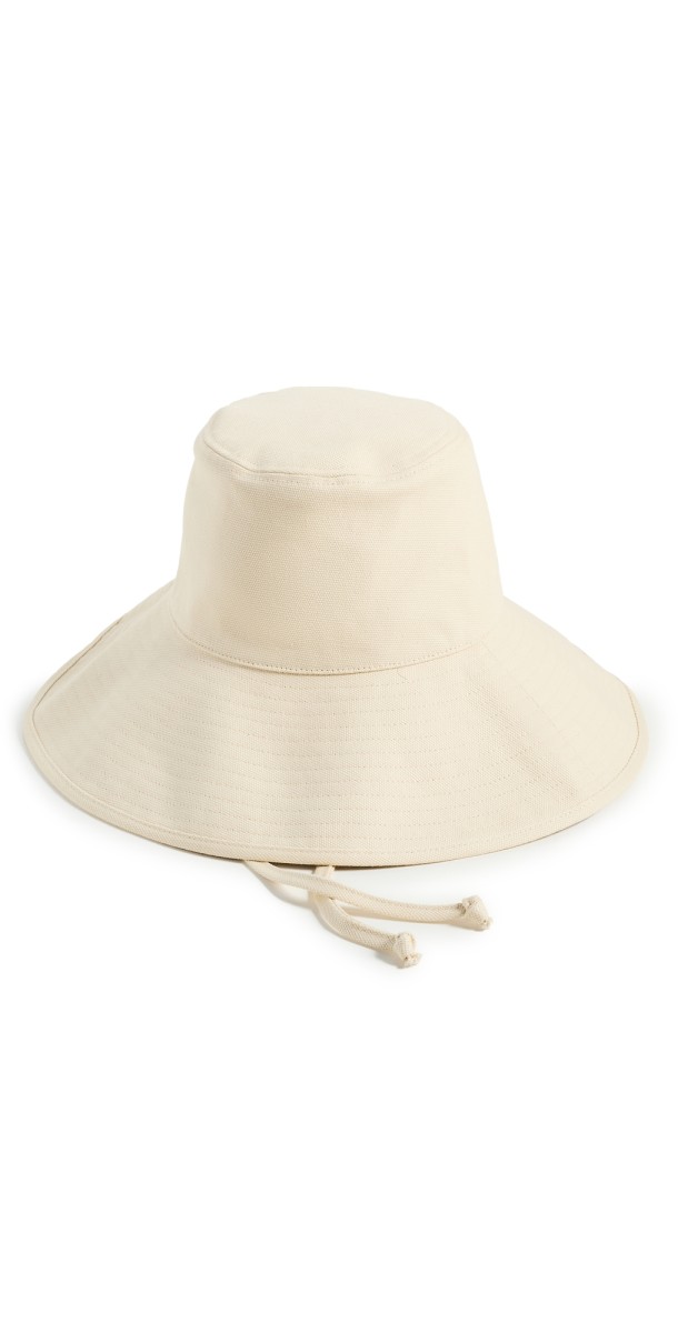 Lack Of Color Canvas Holiday Bucket Hat Beige