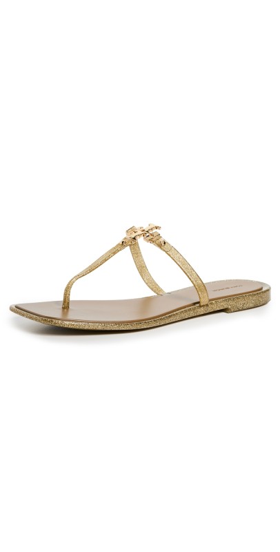 Tory Burch Roxanne Jelly Sandals Gold Glitter/Gold