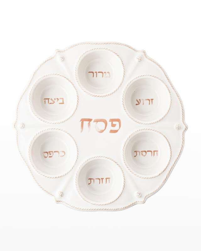 Berry & Thread Seder Plate - Whitewash