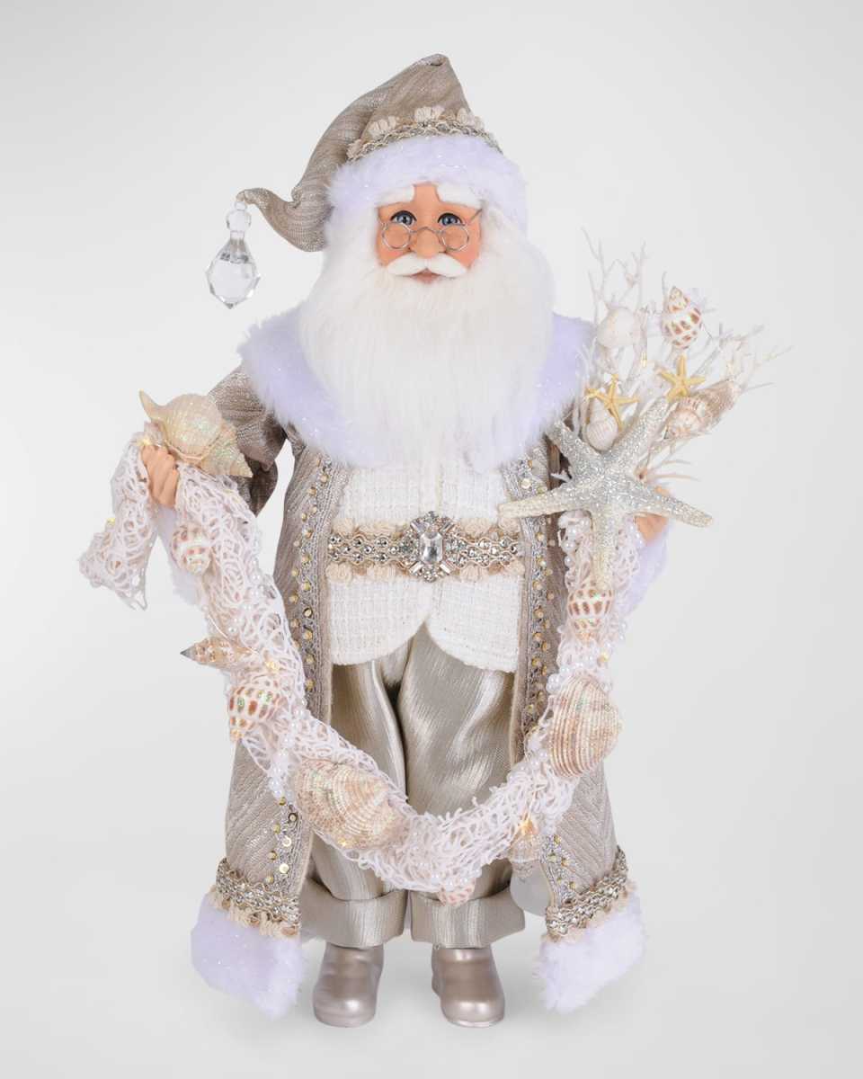 Lighted Sandstone Coastal Santa