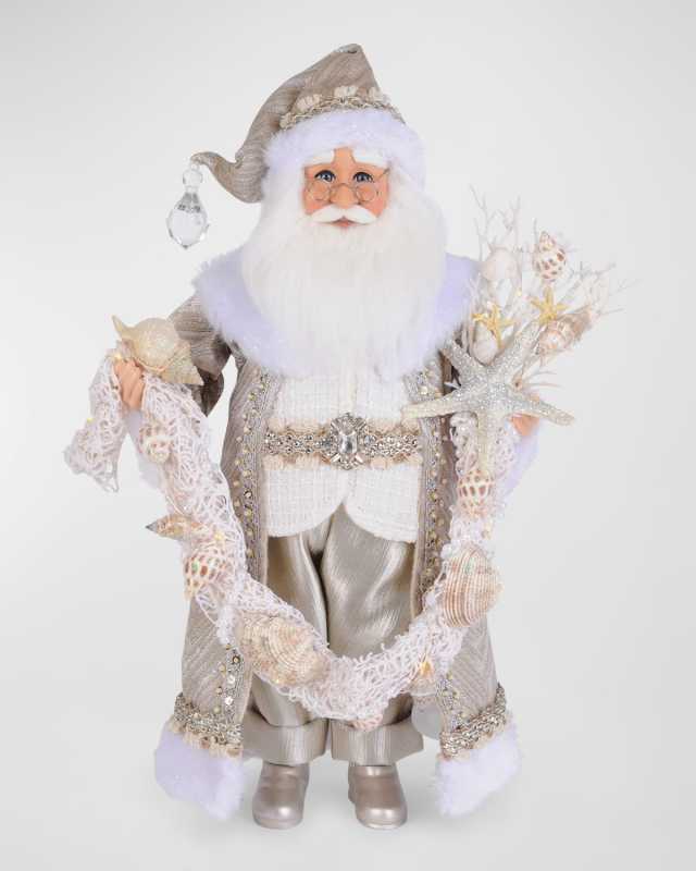 Lighted Sandstone Coastal Santa