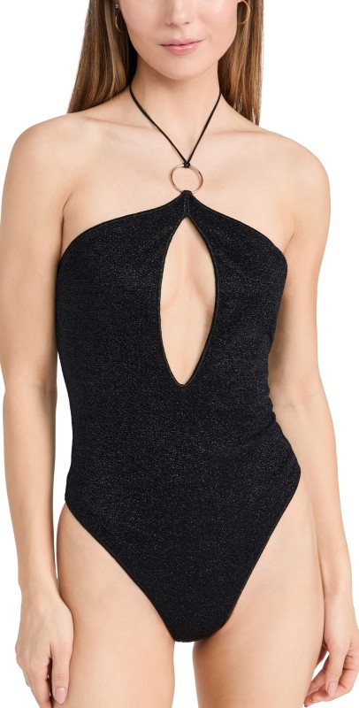 Oseree Lumire Ringaillot One Piece Black