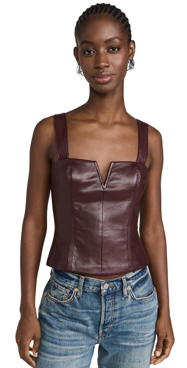 Amanda Uprichard Nia Top Russet
