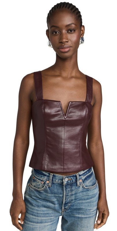 Amanda Uprichard Nia Top Russet