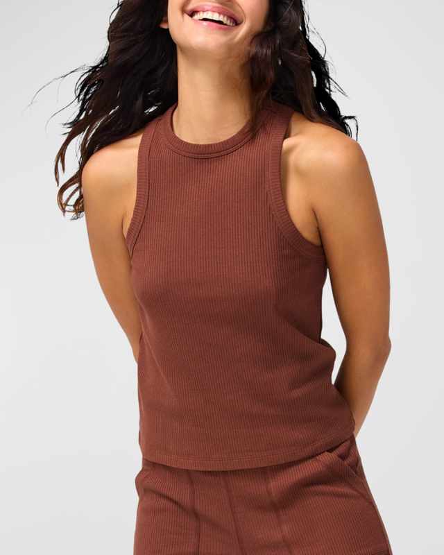 Cafe Rib Racerback Tank Top