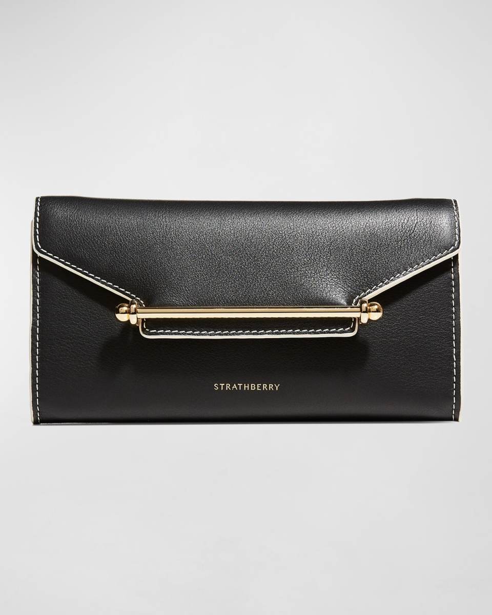 Multrees Flap Leather Wallet on Chain