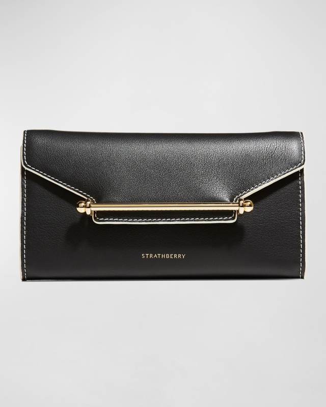 Multrees Flap Leather Wallet on Chain