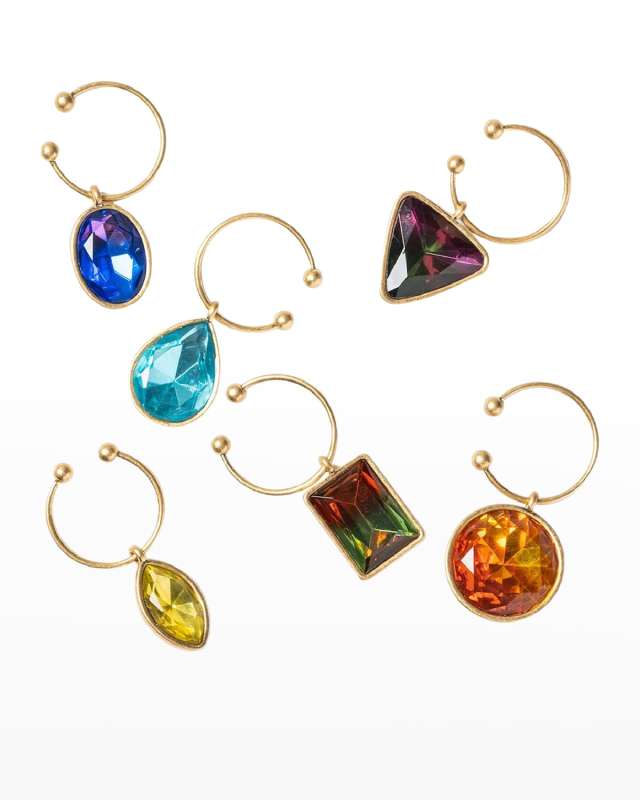 Juicy Fruit Wine Charms, Set of 6
