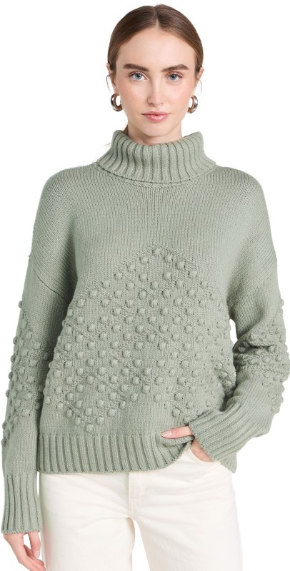 Splendid Elvira Turtleneck Sweater Juniper