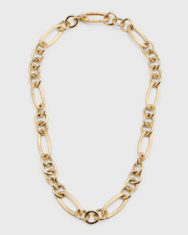 Jaipur Link 18K Yellow Gold Mixed Link Necklace