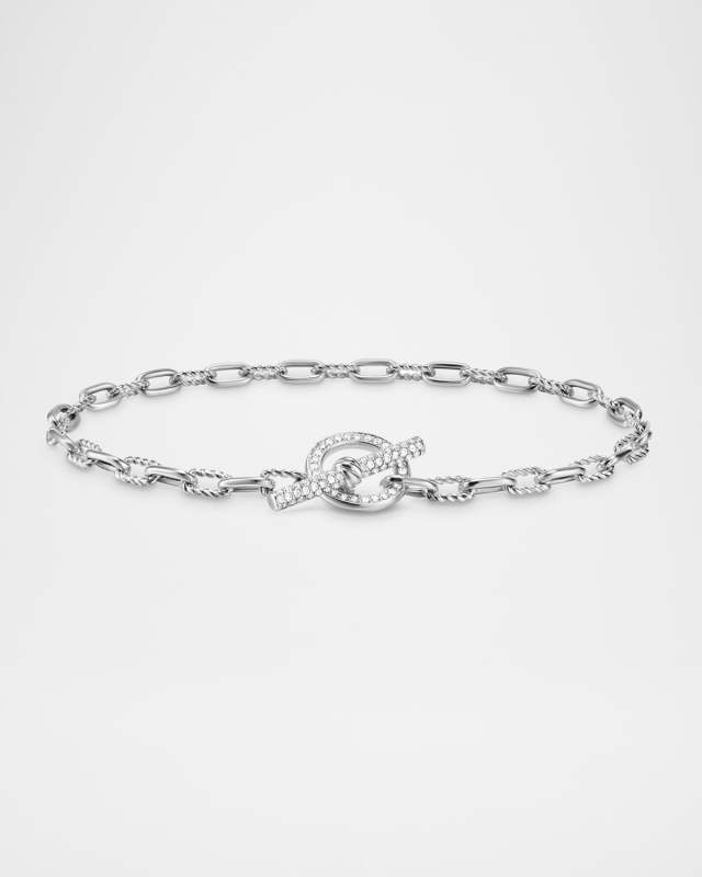 3mm DY Madison Toggle Bracelet in Silver