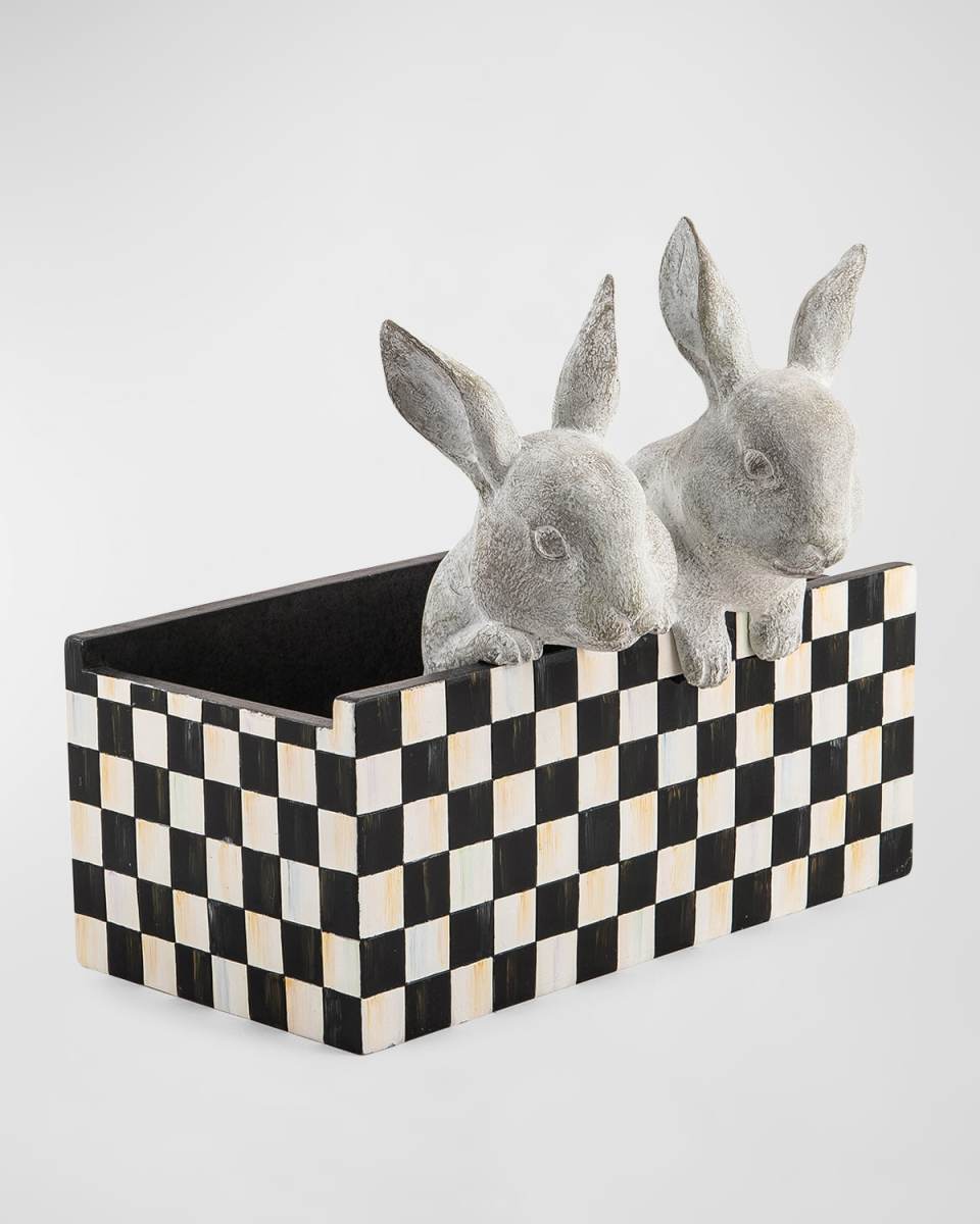 Courtly Check Bunny Planter