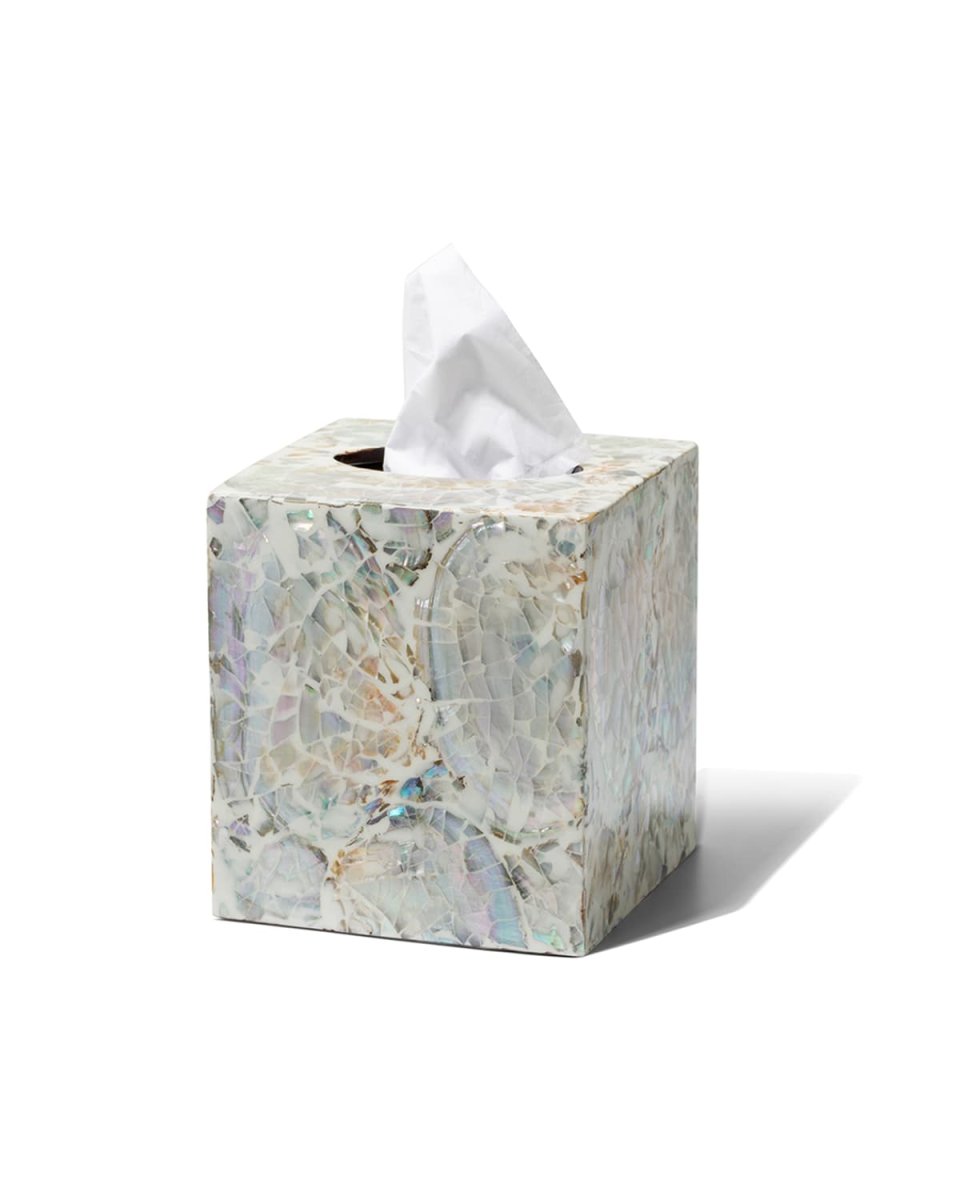 Mother-of-Pearl Tissue Box Cover