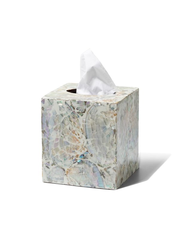 Mother-of-Pearl Tissue Box Cover
