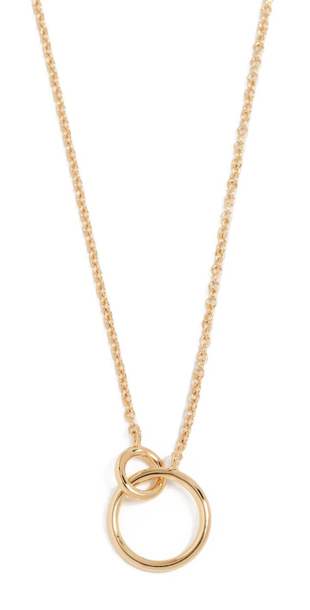 Gorjana Wilshire Charm Necklace Yellow Gold