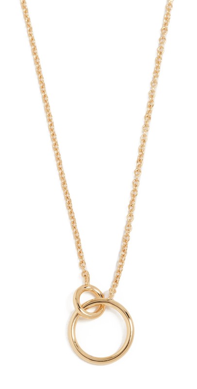 Gorjana Wilshire Charm Necklace Yellow Gold