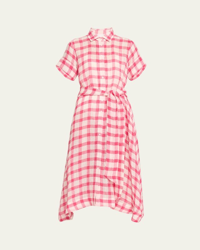 Gingham Gauze Classic Shirtdress