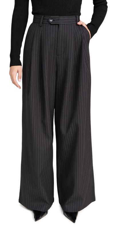 Pixie Market Claude Pinstripe Pants Grey