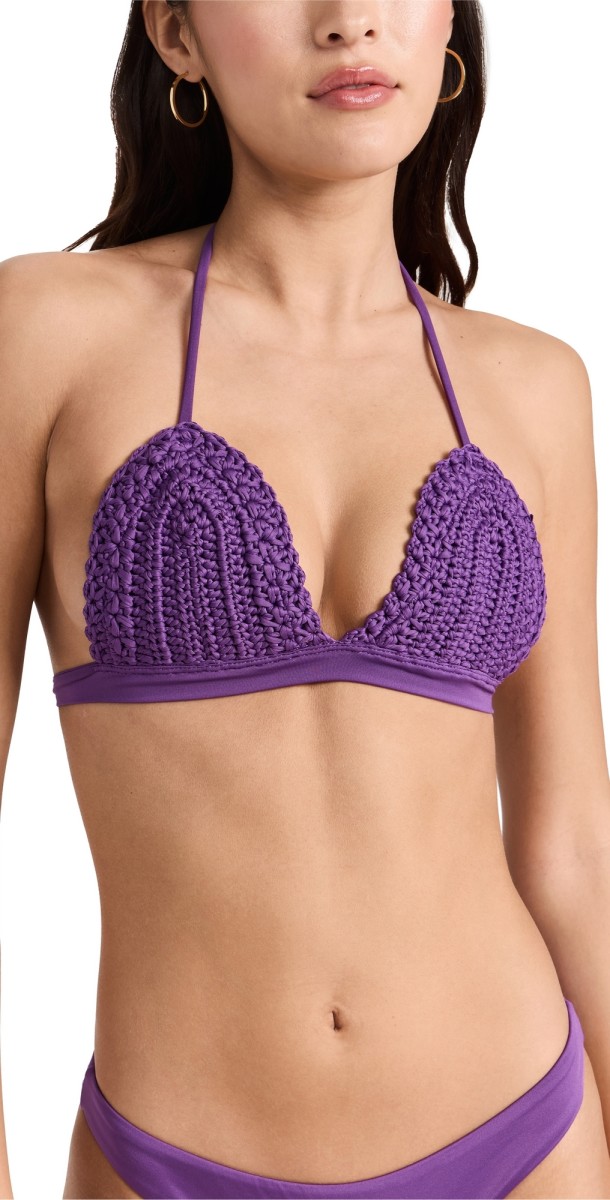 Peixoto Amerie Bikini Top Amethyst Gem