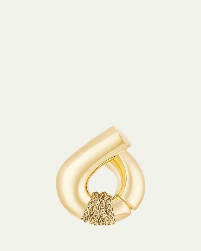 18k Fairmined Yellow Gold Oera Earrings with Chains