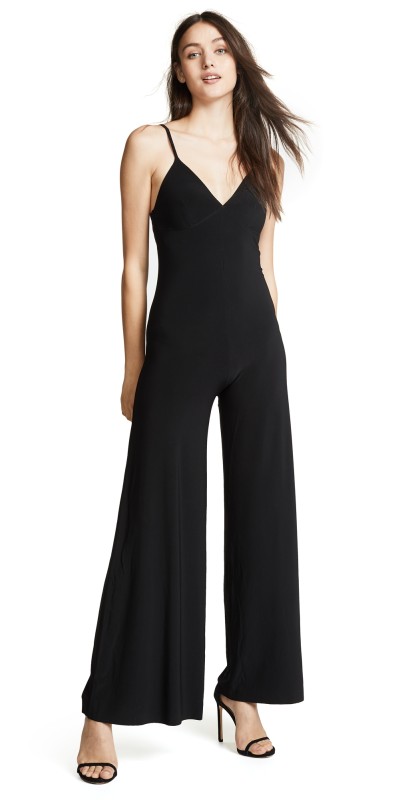 Norma Kamali Slip Jumpsuit Black