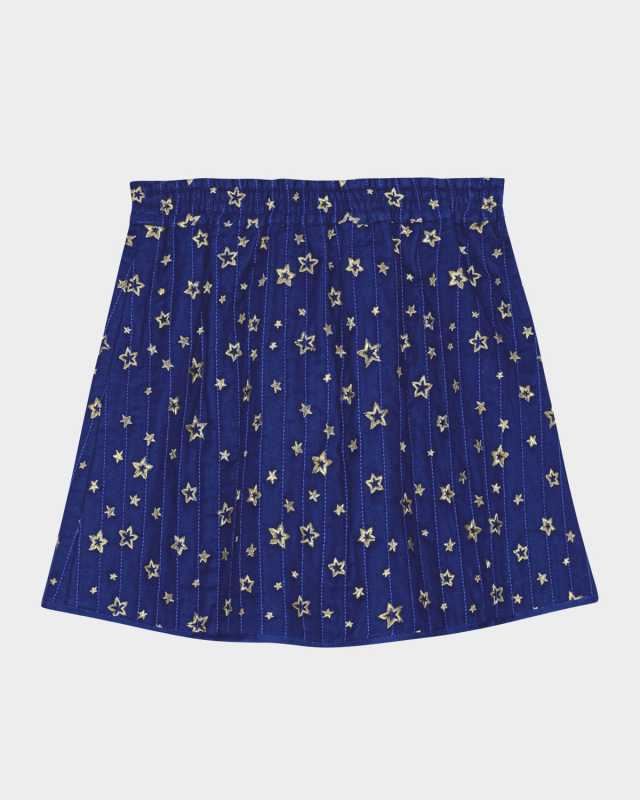 Girl's Benedicte Star Embroidered Skirt, Size 3T-6
