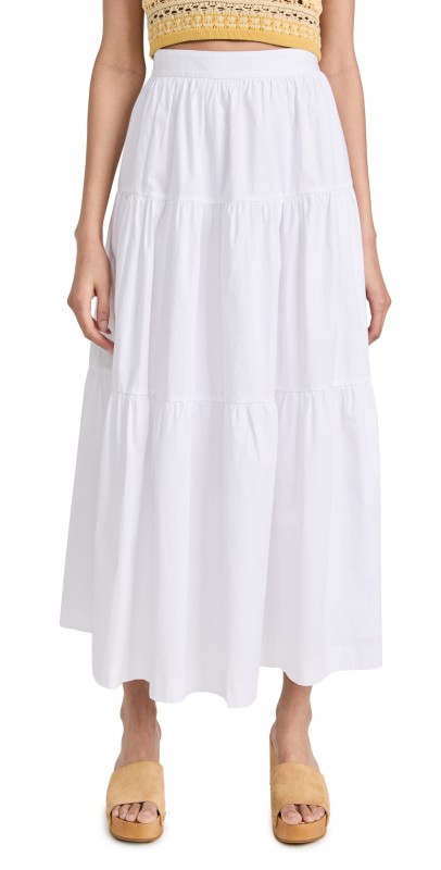 STAUD Sea Skirt White