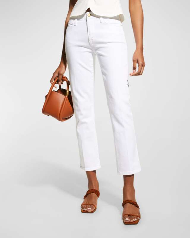 Le High Straight Cropped Jeans