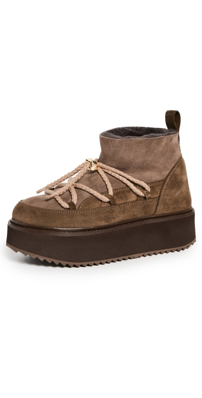 Inuikii Classic Low Platform Boots Taupe