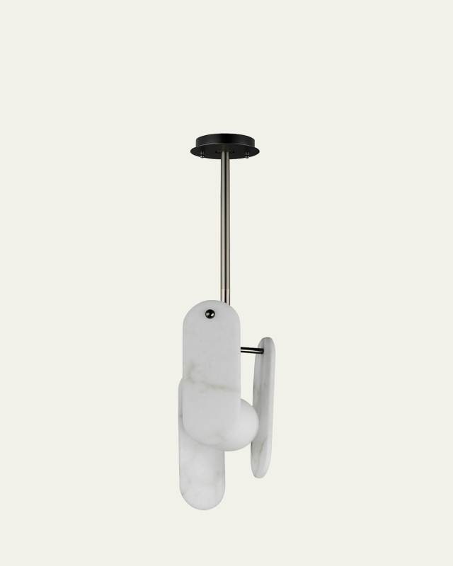 Nina Magon Design from Studio M Megalith Stem Hung Pendant Spanish Alabaster
