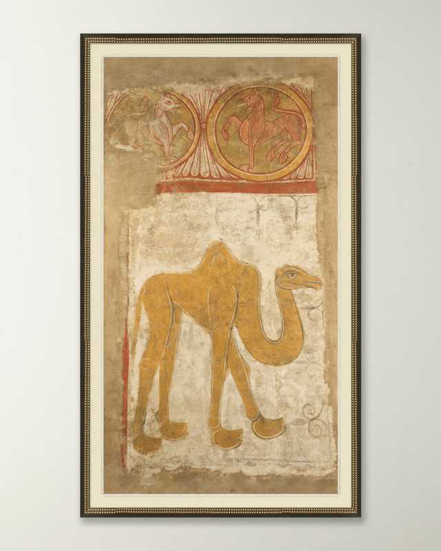 "Camel Tapestry" Framed Giclee