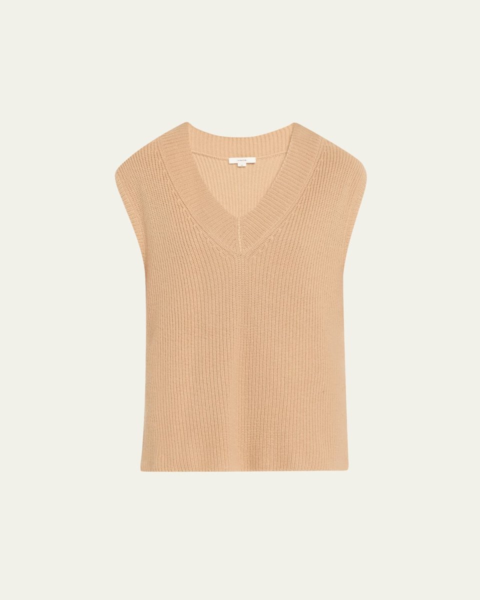 Ribbed Wool-Cashmere Sweater Vest