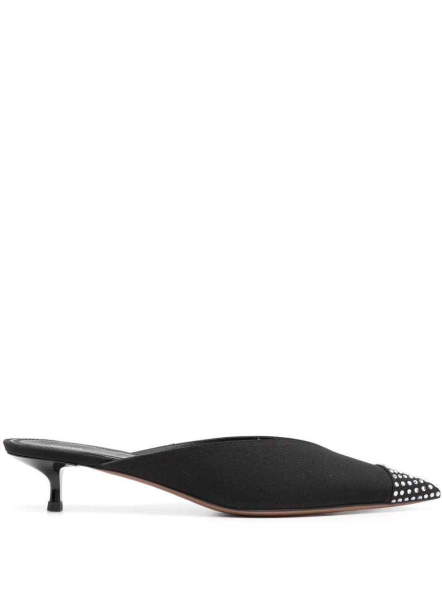 stud-embellished mules