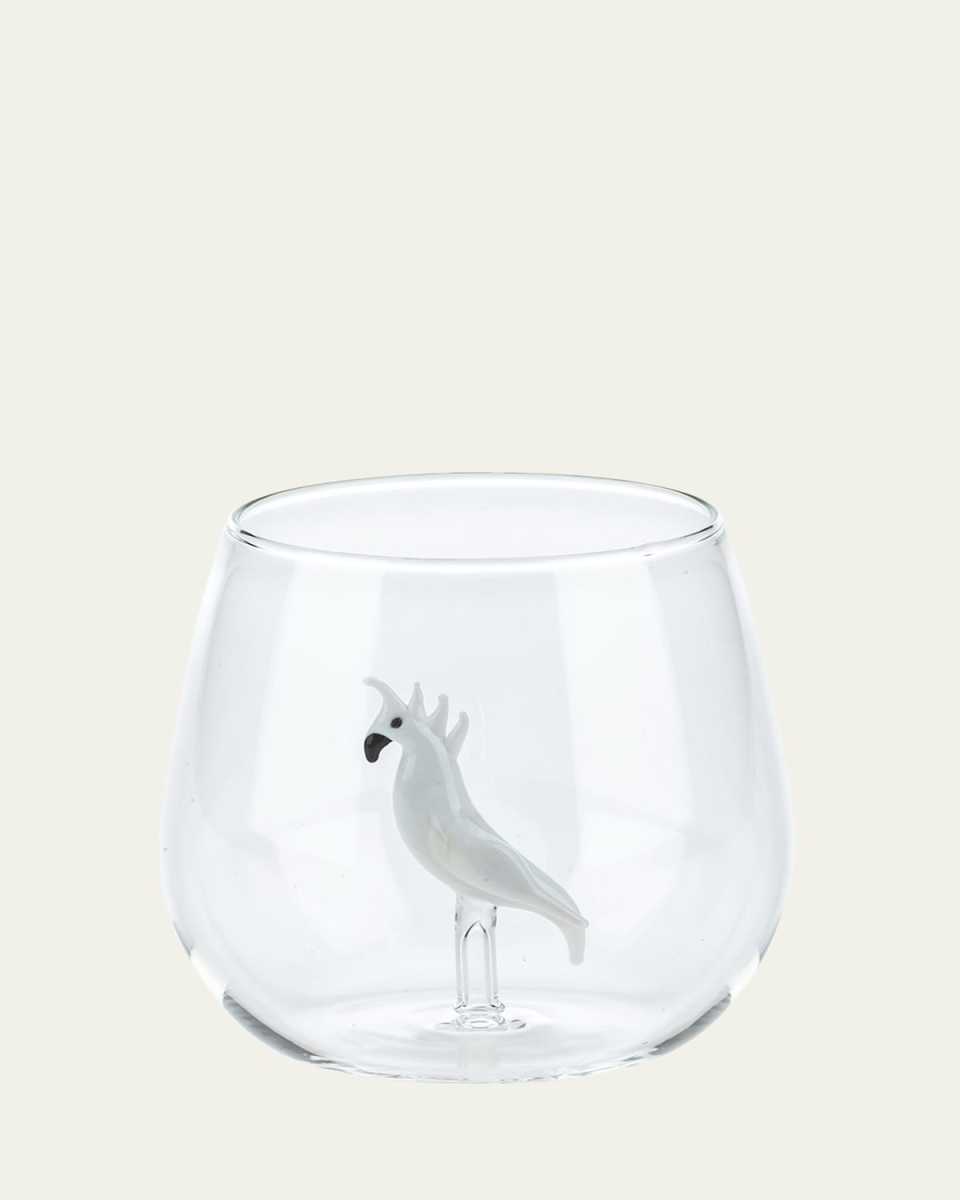 Cockatoo Round Glass