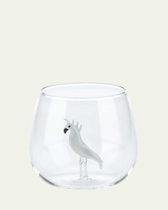 Cockatoo Round Glass