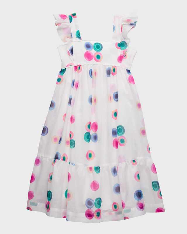 Girl's Merger Printed Dress, Size 4-1