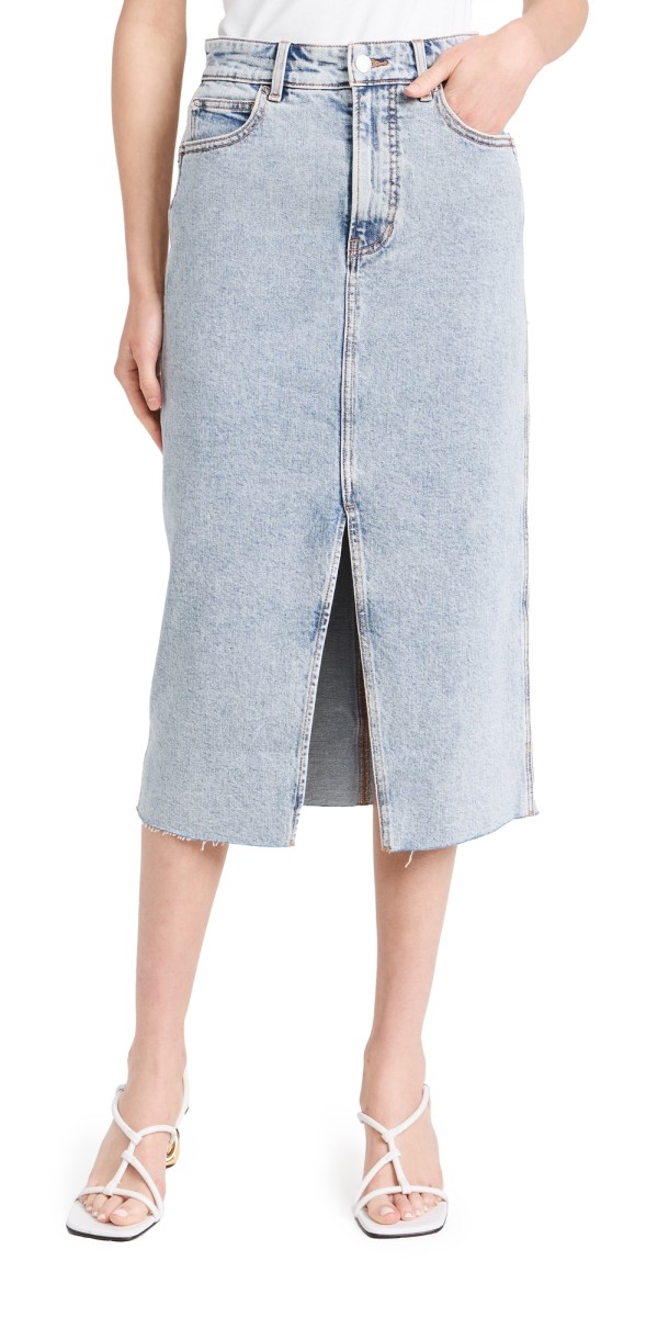 Veronica Beard Jean Victoria Long Midi Skirt Silverwood Spark